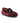 Plain Moccasins in Velvet Leather - Burgundy/Embroidered Moon and Stars - Atlanta Mocassin