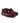 Plain Moccasins in Velvet Leather - Burgundy/Embroidered Moon and Stars - Atlanta Mocassin