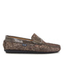 Penny Moccasins in Canvas-Effect Leather - Brown - Atlanta Mocassin