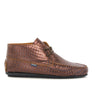 Moccasin Boots in Mirage Leather - Brown - Atlanta Mocassin