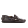 Penny Moccasins in Soft Shiny Leather - Dark Brown - Atlanta Mocassin