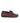 Moccasins with Strap in Pull Up Leather - Burgundy - Atlanta Mocassin