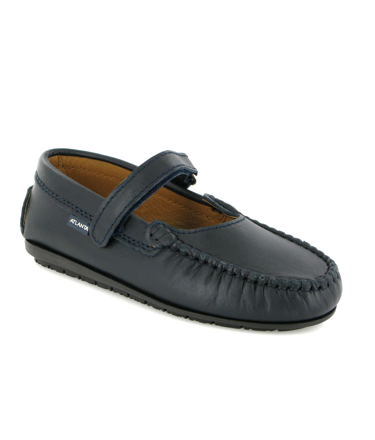 Mary Jane dark blue smooth Atlanta Mocassin - Main Image