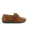 Moccasins with Strap in Pull Up Leather - Tawny - Atlanta Mocassin