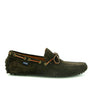 Laces City Drivers with Brown Laces in Suede - Dark Brown - Atlanta Mocassin