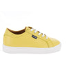 Laces Sneakers in Smooth Leather - Yellow Sun - Atlanta Mocassin