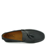 Tassel City Loafers in Grainy Leather - Black - Atlanta Mocassin